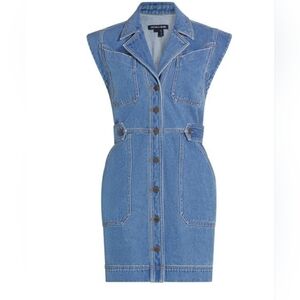 Veronica Beard Womens Denim Jax Dress Size 6 NWT Light cornflower